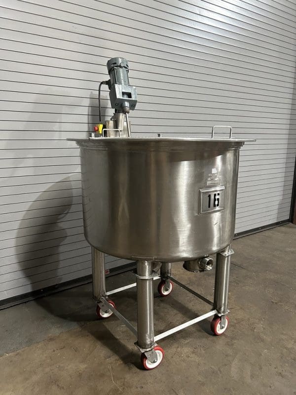 170 Gallon Stainless Mix Tank with XP Lightning Mixer, Serial #7116