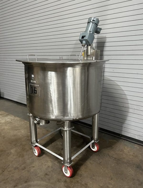 170 Gallon Stainless Mix Tank with XP Lightning Mixer, Serial #7116