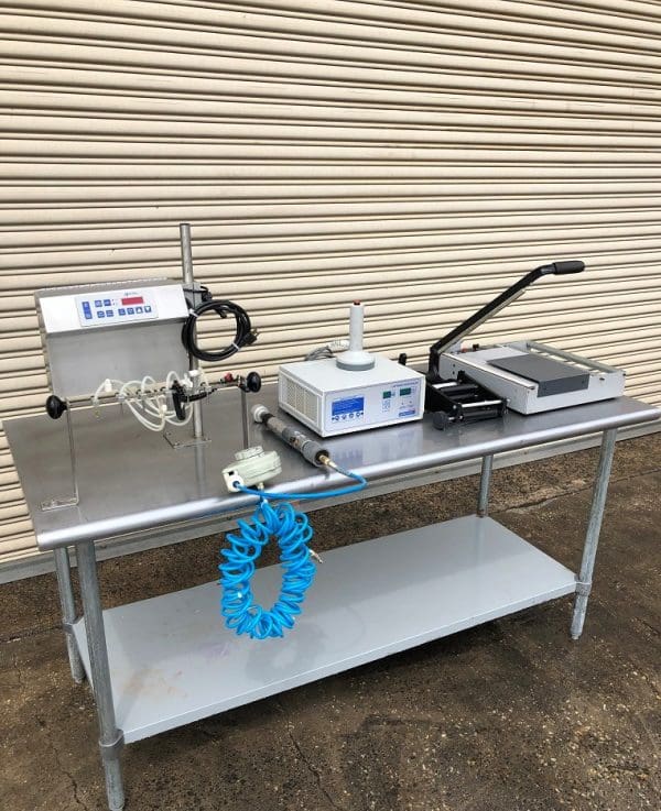 Accutek Mini Pinch Semi-Auto Bottle Filling Line