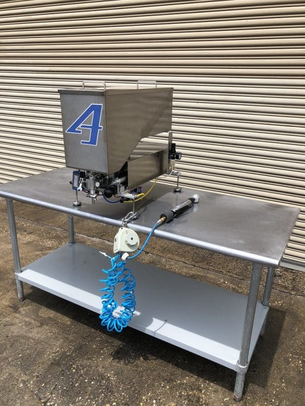 Accutek Single Head Semi-Auto Piston Filling Machine with Capper, Unit #3