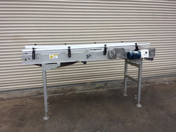 ALLIANCE 18” X 8’ LONG STAINLESS METERING CONVEYOR