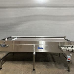 Bevco 4’ x 11’ Long Stainless Bi-Directional Reflow Accumulation Table