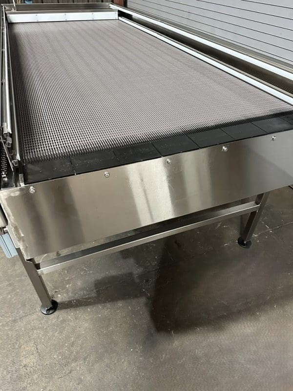 Bevco 4’ x 11’ Long Stainless Bi-Directional Reflow Accumulation Table