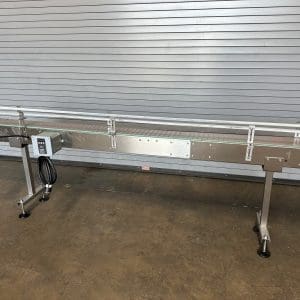 Conveyor 7.5in x10' Long Stainless Bottle Conveyor