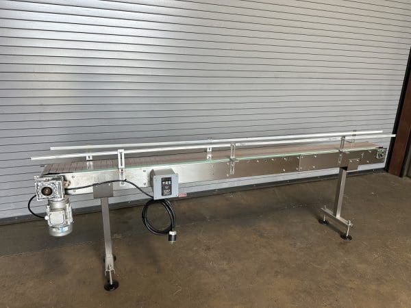 Conveyor 7.5in x10' Long Stainless Bottle Conveyor