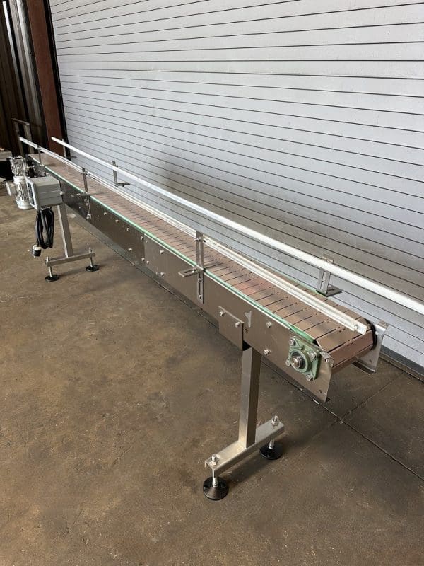 Conveyor 7.5in x10' Long Stainless Bottle Conveyor