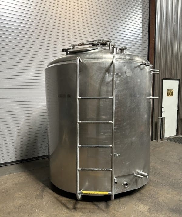 Crepaco 1000 Gallon Stainless Jacketed Process Tank, Serial #1000EPD661016