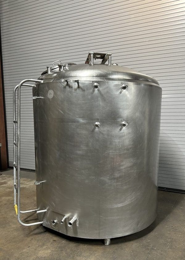 Crepaco 1000 Gallon Stainless Jacketed Process Tank, Serial #1000EPD661016