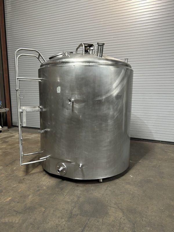 Crepaco 1000 Gallon Stainless Jacketed Process Tank, Serial #1000EPD661017