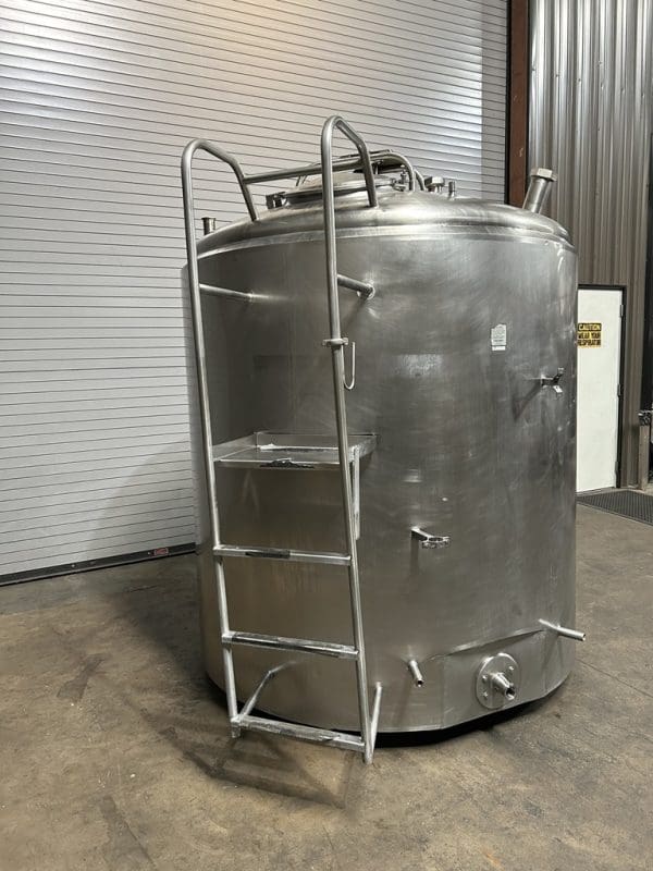 Crepaco 1000 Gallon Stainless Jacketed Process Tank, Serial #1000EPD661017