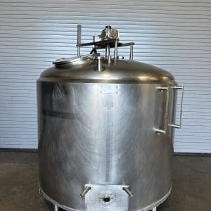 Crepaco 500 Gallon Stainless Jacketed Mix Tank, Serial #500661389