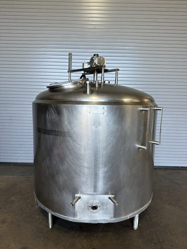 Crepaco 500 Gallon Stainless Jacketed Mix Tank, Serial #500661389