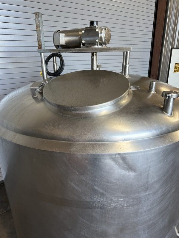 Crepaco 500 Gallon Stainless Jacketed Mix Tank, Serial #500661389