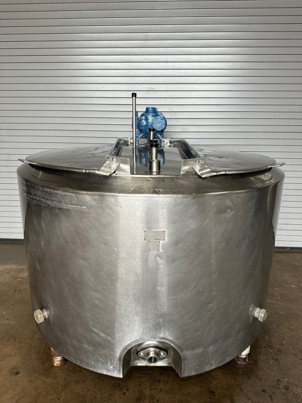 Crepaco 500 Gallon Stainless Jacketed Process Tank, Serial 7390