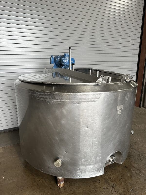 Crepaco 500 Gallon Stainless Jacketed Process Tank, Serial 7390