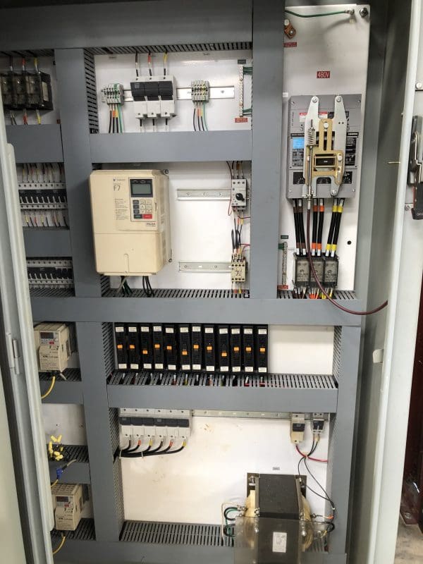 Hoffman 8 Door 350 Amp MCC Electrical Panel with 41 VFAC Speed Controllers, NO. E108468