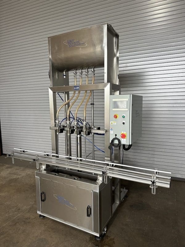 LPS 4 Head Semi-Auto Inline Bottle Filler, Serial #LPS1330 (2)