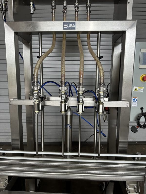 LPS 4 Head Semi-Auto Inline Bottle Filler, Serial #LPS1330 (3)