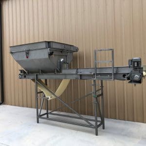 MTC Stainless Blender with 18” x 14’ Long Stainless Food Conveyor, Serial #069227