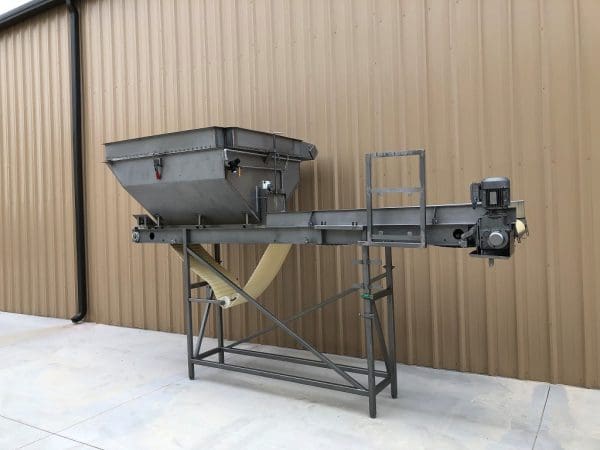 MTC Stainless Blender with 18” x 14’ Long Stainless Food Conveyor, Serial #069227