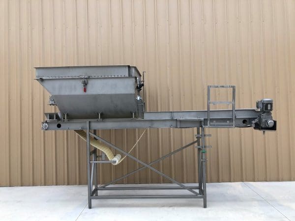 MTC Stainless Blender with 18” x 14’ Long Stainless Food Conveyor, Serial #069227