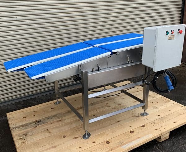 MULTI-CONVEYOR, 12” x 72” Long Stainless Incline Food Conveyor