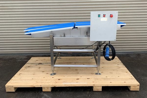 MULTI-CONVEYOR, 12” x 72” Long Stainless Incline Food Conveyor