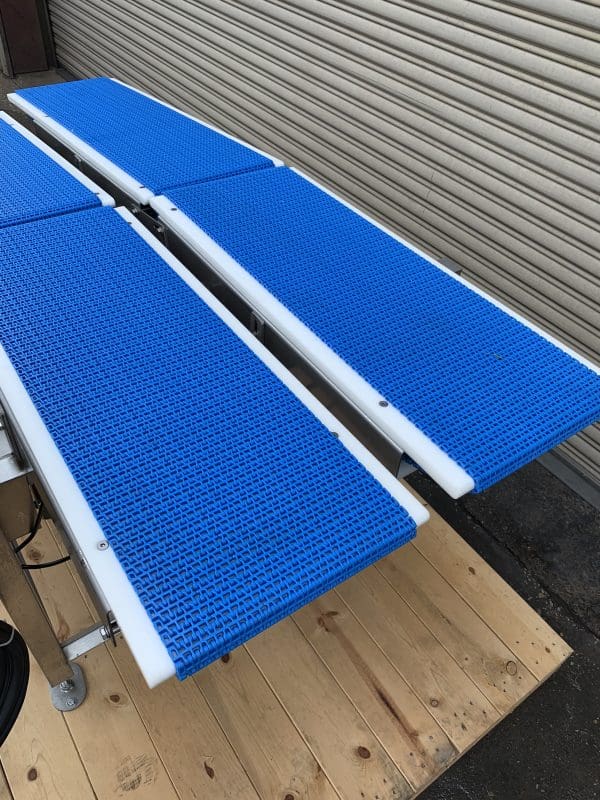 MULTI-CONVEYOR, 12” x 72” Long Stainless Incline Food Conveyor