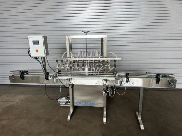 Pacmac 12 Valve Inline Bottle Filler, Serial #3829