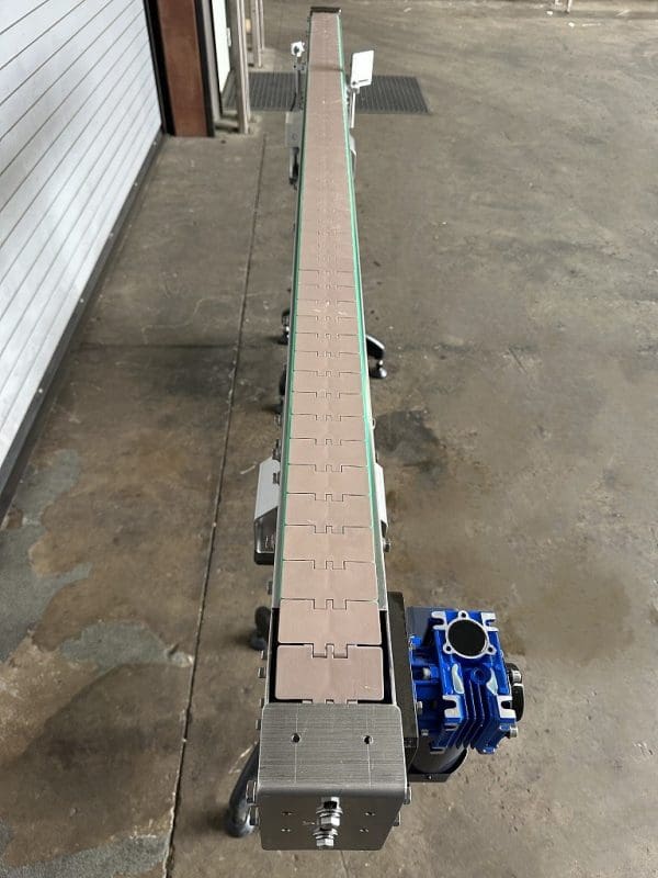 SK Pack 3.25in x 8' Stainless Bottle Conveyor, Serial #SK2015-208