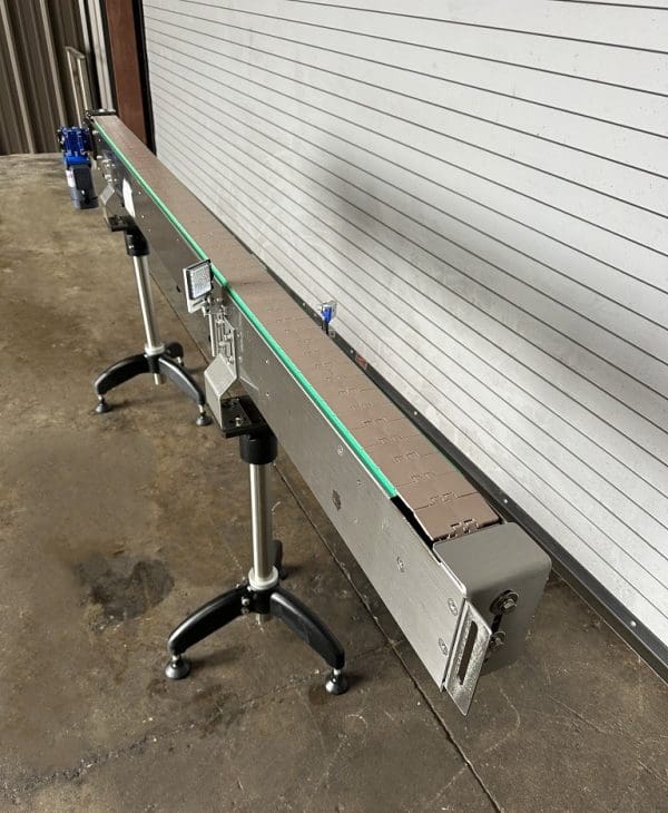 SK Pack 3.25in x 8' Stainless Bottle Conveyor, Serial #SK2015-208