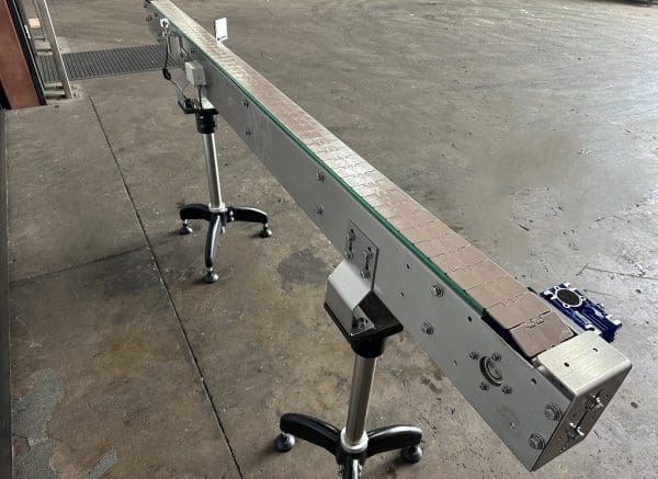 SK Pack 3.25in x 8' Stainless Bottle Conveyor, Serial #SK2015-208