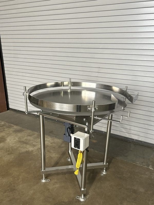 TPS 40in Stainless Rotary Accumulation Table, Serial #A4065-0616-1