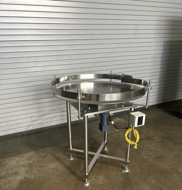 TPS 40in Stainless Rotary Accumulation Table, Serial #A4065-0616-1