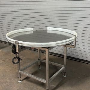 TPS 48in Stainless Rotary Accumulation Table, Serial #A48-0822-1