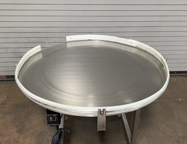 TPS 48in Stainless Rotary Accumulation Table, Serial #A48-0822-1