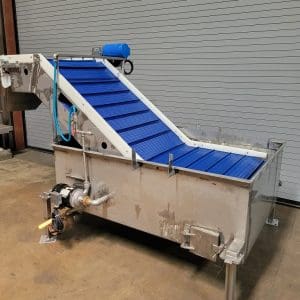 Conveyor 36in x 9' L SS Inclined Cleated Belt