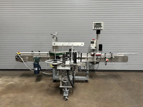 Quadrel Q60 Inline Wrap Labeler with Printer, Serial Q697-176