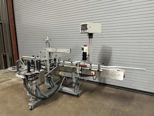 Quadrel Q60 Inline Wrap Labeler with Printer, Serial Q697-176