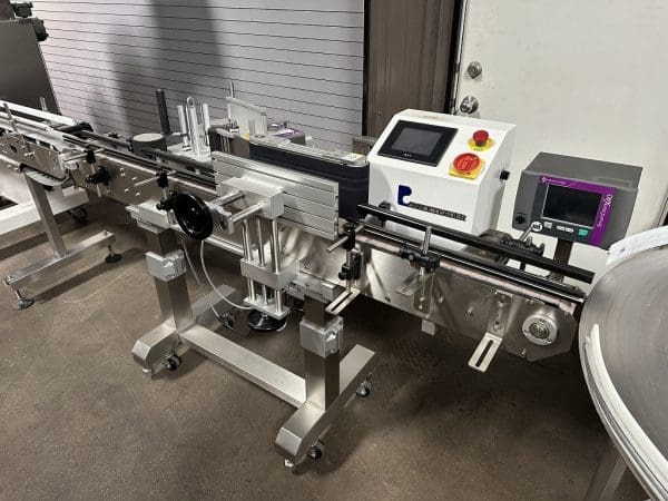 liquid bottle filler capper labeler, liquid bottle filling capping labeling line, used bottle filler, bottle capper, bottle labeler, complete bottle filling line