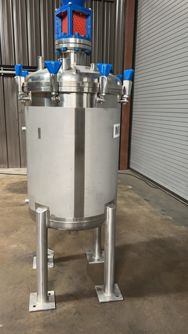 2018 Holloway Precision Stainless 100 Gallon Stainless Pressure Mixing Vessel Tank with Removable Top