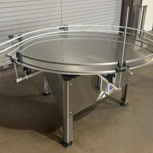EPAK 60" Stainless Rotary Feed, Pack Off Table With Speed Control