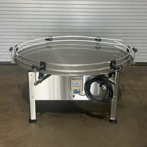 EPAK 60" Stainless Rotary Feed, Pack Off Table With Speed Control
