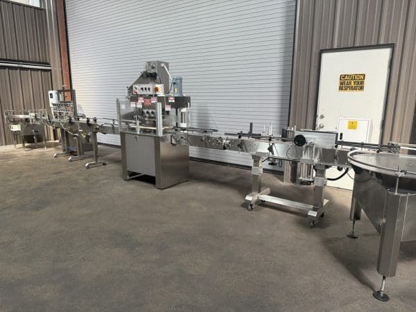 COMPLETE 8 VALVE LIQUID BOTTLE FILLING LINE