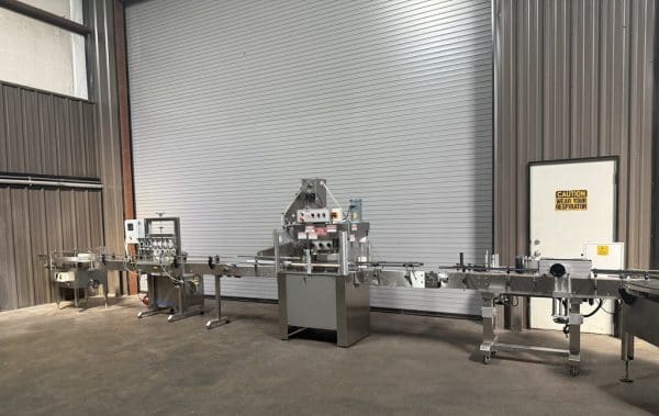 COMPLETE 8 VALVE LIQUID BOTTLE FILLING LINE