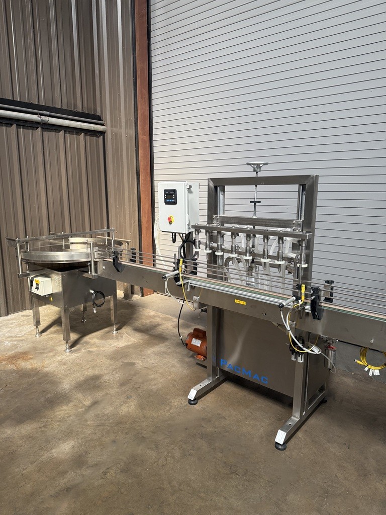 COMPLETE 8 VALVE LIQUID BOTTLE FILLING LINE