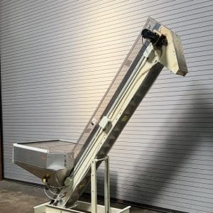 Hoppman 30 CU FT Stainless Cap Bottle Hopper Feeder Elevator, Serial 17777