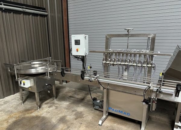 COMPLETE 12 VALVE LIQUID BOTTLE FILLING LINE