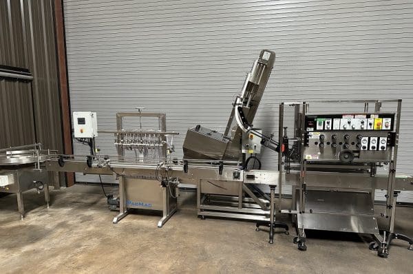 COMPLETE 12 VALVE LIQUID BOTTLE FILLING LINE