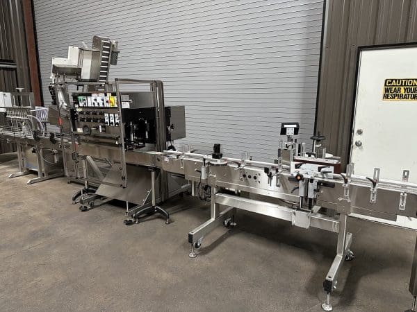 COMPLETE 12 VALVE LIQUID BOTTLE FILLING LINE